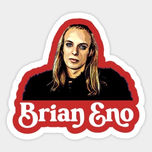 Brian Eno / Retro Design Sticker